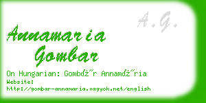 annamaria gombar business card